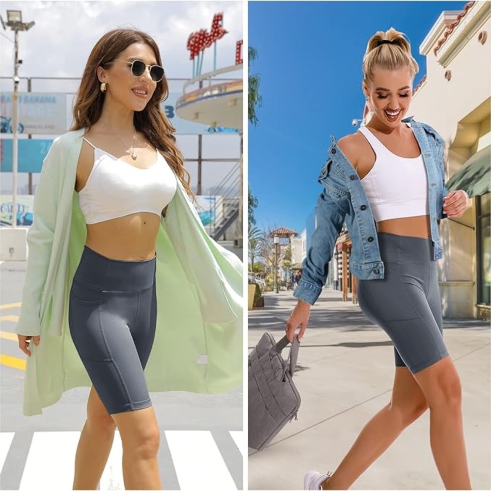 APEXUP 1-Pack Workout Shorts Women's High Waist, Spandex Yoga Shorts New